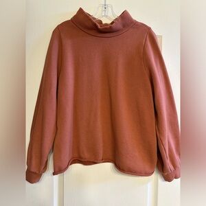 Madewell MWL Betterterry Relaxed Turtleneck Sweatshirt